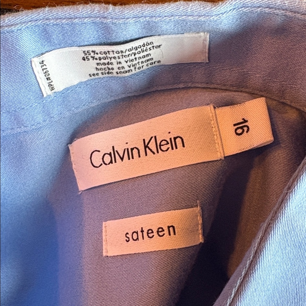 Europa black wool blazer Calvin Klein blue shirt Nautica grey pleated pants EUC - Picture 3 of 6